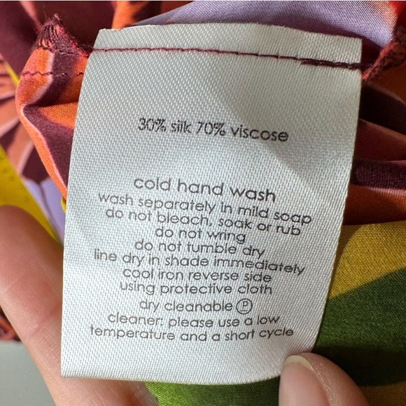 Gorman Banana Jungle 100% Silk Colourful Midi Skirt - Picture 3 of 3